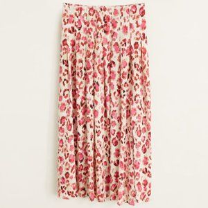 ***SOLD*** Mango 'Elea' midi leopard print skirt